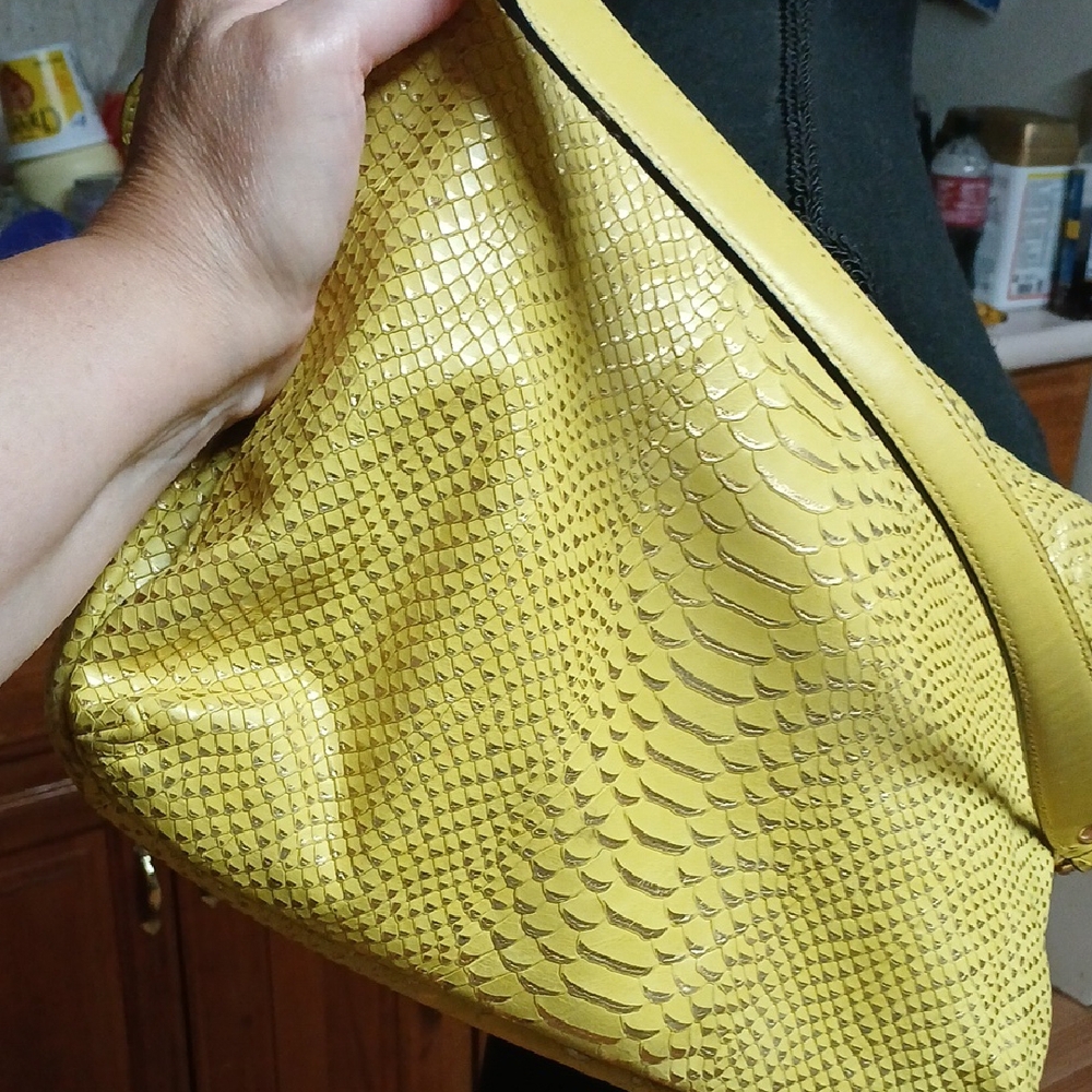 Coach Yellow  Shoulder Bag - Picture 6 of 9